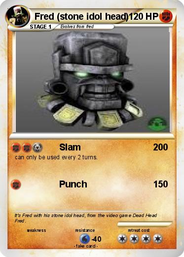 Pokemon Fred (stone idol head)