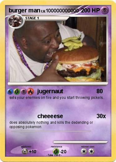 Pokemon burger man