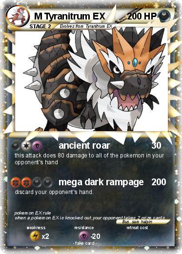 Pokemon M Tyranitrum EX