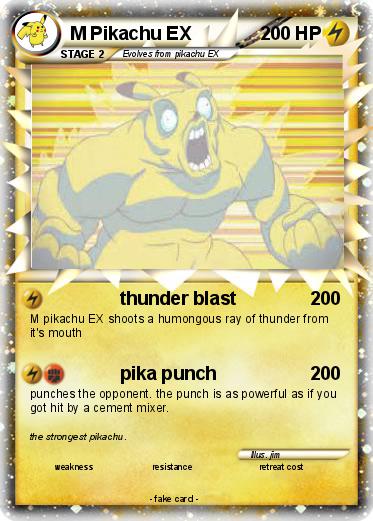 Pokemon M Pikachu EX