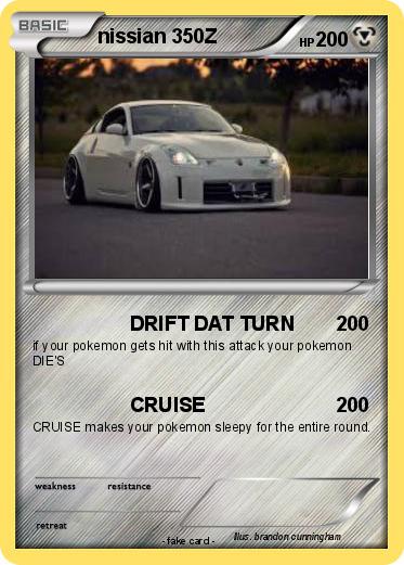 Pokemon nissian 350Z