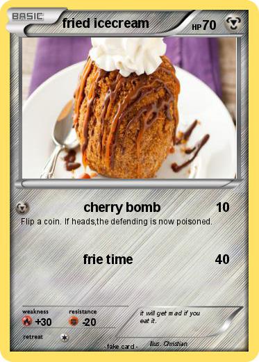 Pokemon fried icecream