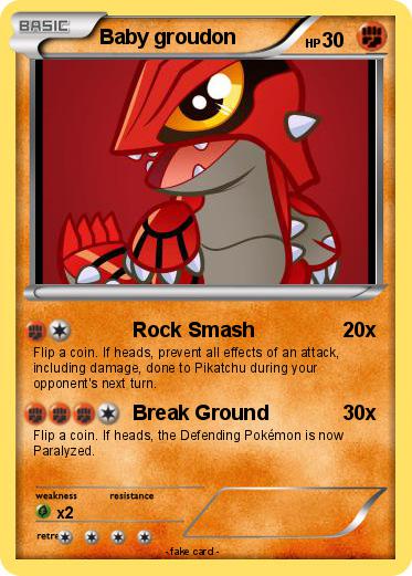 Pokemon Baby groudon