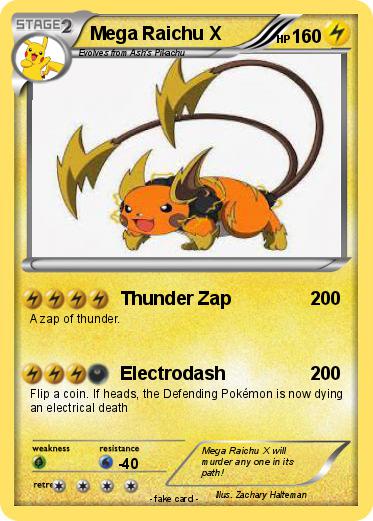 Pokemon Mega Raichu X