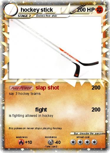 Pokemon hockey stick