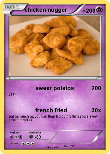 Pokemon chicken nugger