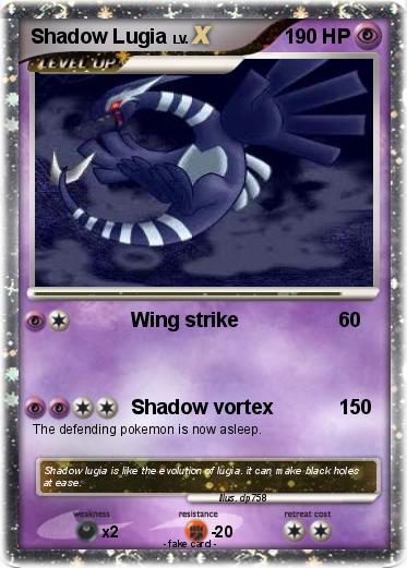 Pokemon Shadow Lugia