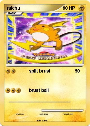 Pokemon raichu