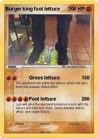 Pokemon Burger king foot lettuce