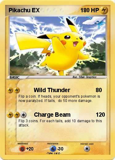 Pokemon Pikachu EX