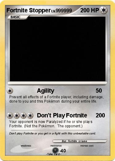 Pokemon Fortnite Stopper