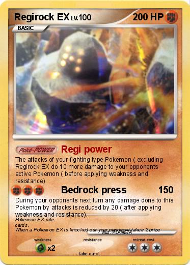 Pokemon Regirock EX
