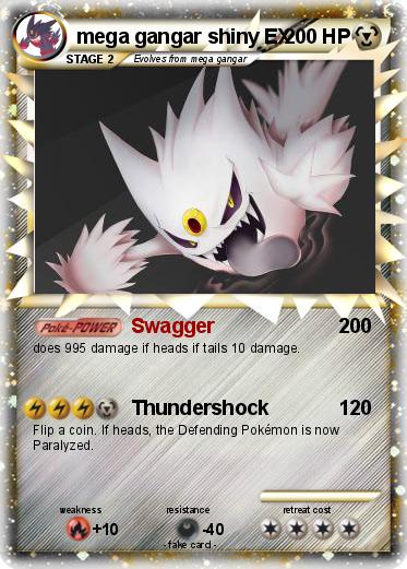 Pokemon mega gangar shiny EX