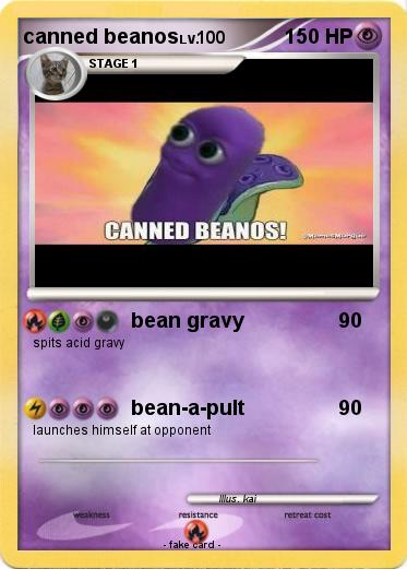 Pokemon canned beanos