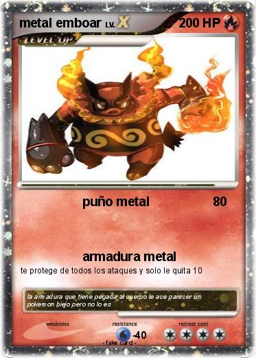 Pokemon metal emboar
