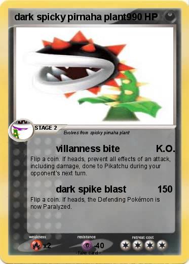 Pokemon dark spicky pirnaha plant9