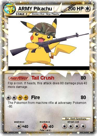 Pokemon ARMY Pikachu