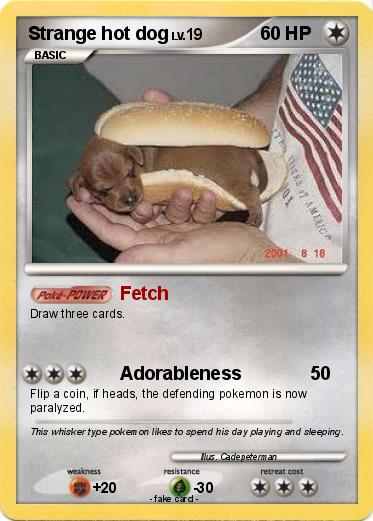 Pokemon Strange hot dog
