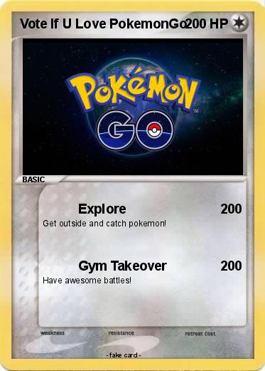 Pokemon Vote If U Love PokemonGo