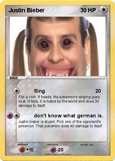 Pokemon Justin Bieber