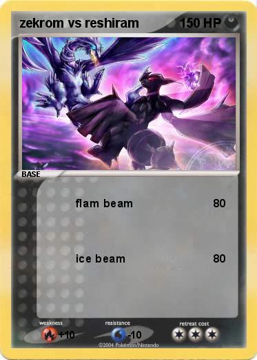Pokemon zekrom vs reshiram