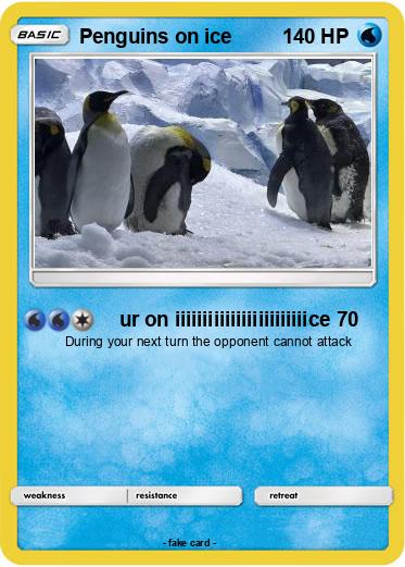 Pokemon Penguins on ice