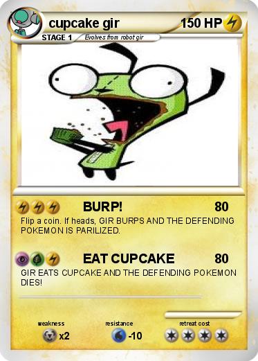 Pokemon cupcake gir