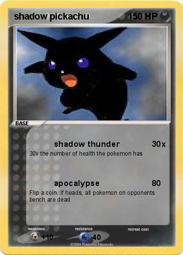 Pokemon shadow pickachu