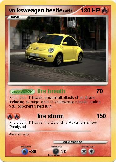 Pokemon volksweagen beetle