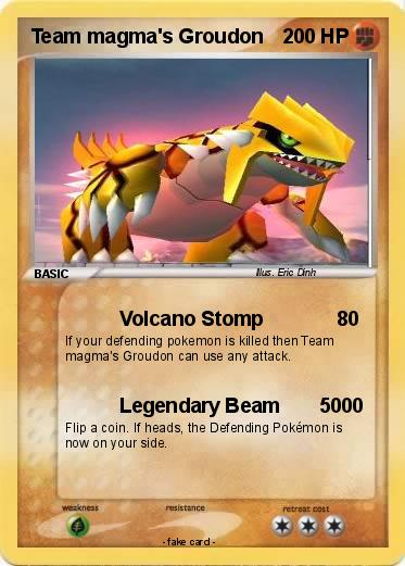 Pokemon Team magma's Groudon