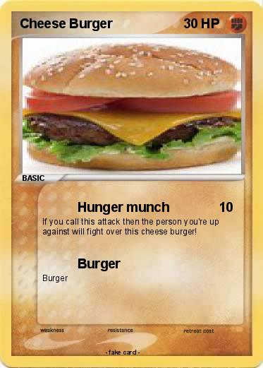 Pokemon Cheese Burger