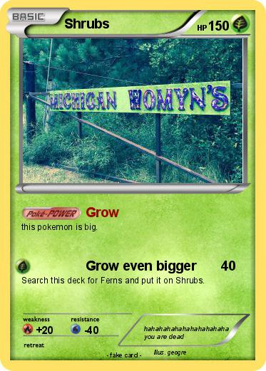 Pokemon Shrubs