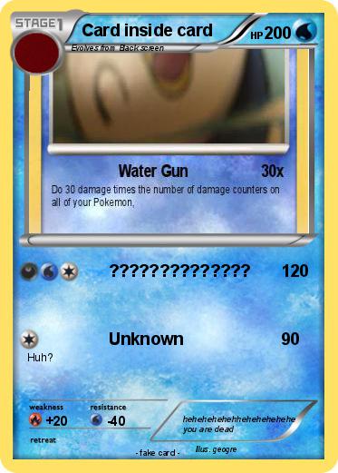Pokemon Card inside card