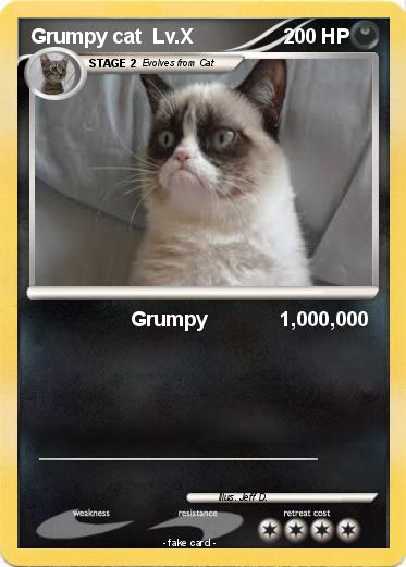 Pokemon Grumpy cat  Lv.X