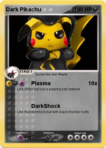 Pokemon Dark Pikachu