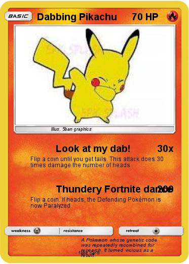 Pokemon Dabbing Pikachu