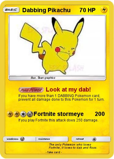 Pokemon Dabbing Pikachu