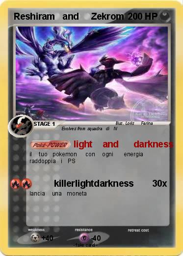 Pokemon Reshiram   and     Zekrom