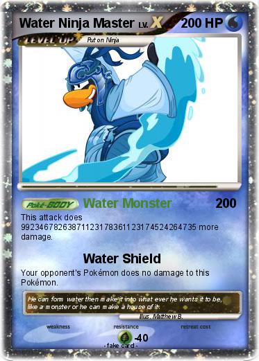 Pokemon Water Ninja Master