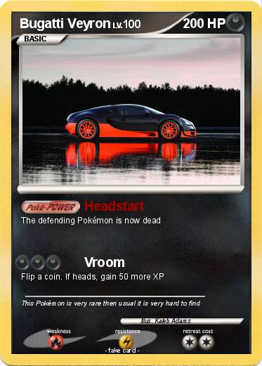 Pokemon Bugatti Veyron