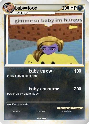 Pokemon baby=food