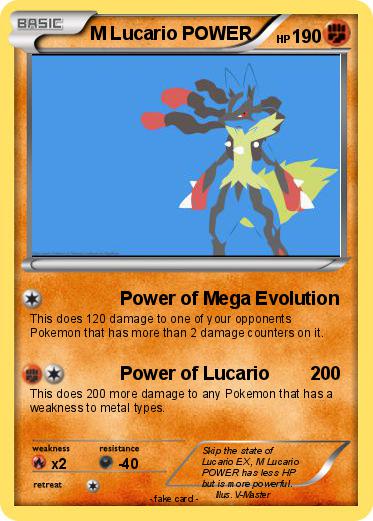 Pokemon M Lucario POWER