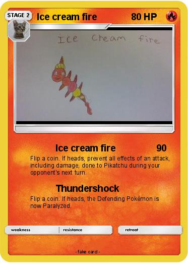 Pokemon Ice cream fire