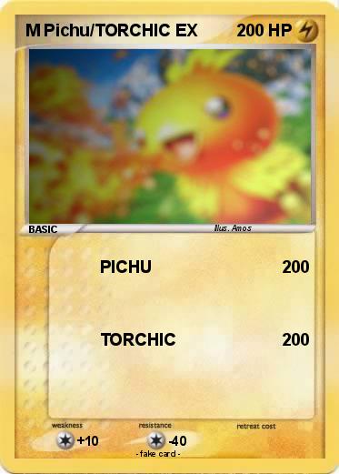 Pokemon M Pichu/TORCHIC EX