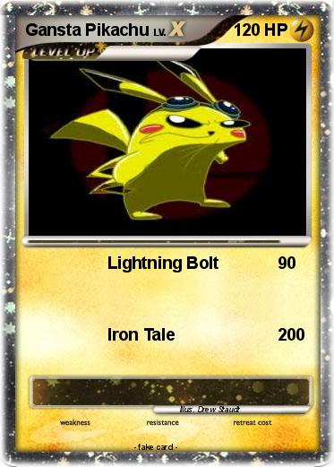 Pokemon Gansta Pikachu