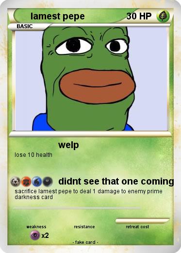 Pokemon lamest pepe