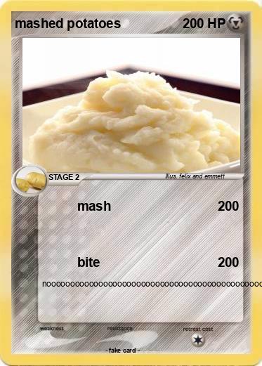 Pokemon mashed potatoes