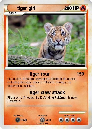 Pokemon tiger girl