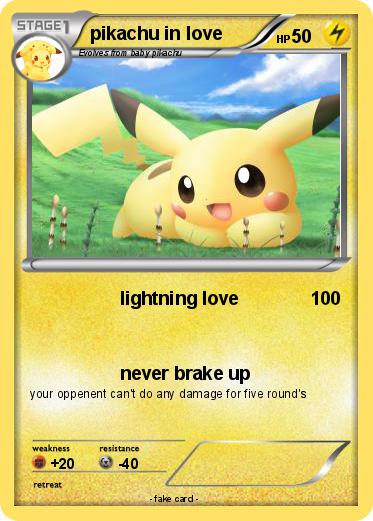 Pokemon pikachu in love