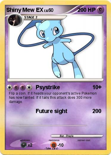Pokemon Shiny Mew EX
